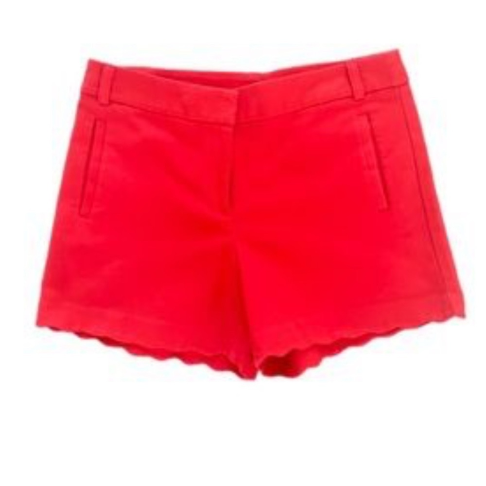 Anne Klein High Waist Scalloped Shorts